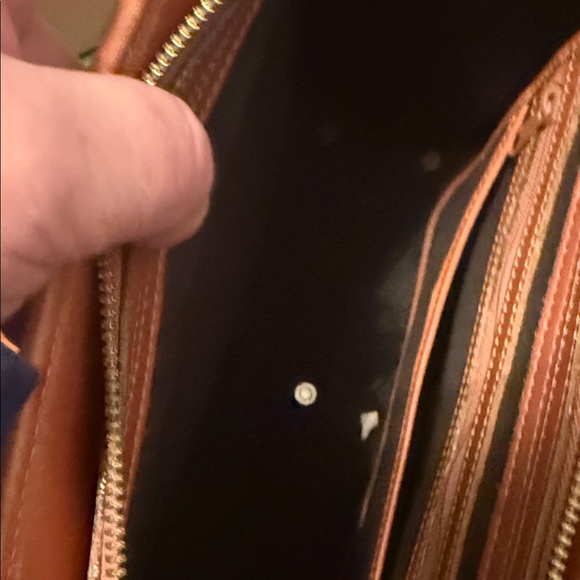 Dooney & Bourke Black and Tan Shoulder Bag - Picture 9 of 13